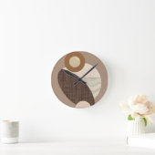 形状自然 ラウンド壁時計 (ホーム)