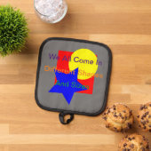 形状違うとサイズ 鍋敷き (トップダウン)