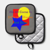 形状違うとサイズ 鍋敷き (正面/裏面)