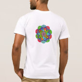 形状鮮やか。 Tシャツ (裏面)
