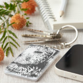 形状：長方形（両面） キーホルダー (正面右)