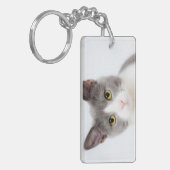 形状：長方形（両面） キーホルダー (正面左)