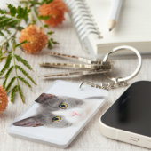 形状：長方形（両面） キーホルダー (正面右)