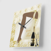 形結婚見時計 スクエア壁時計 (傾斜)