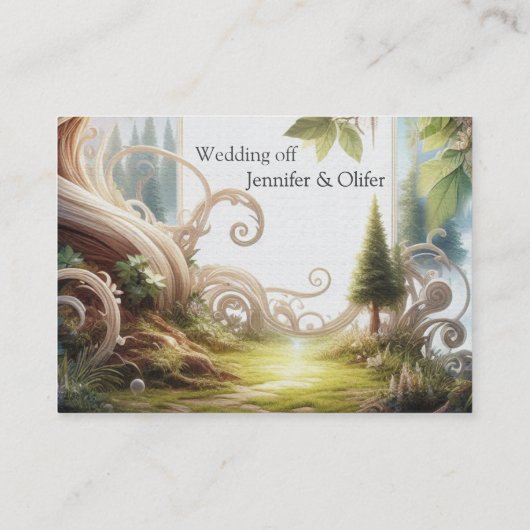 形而上学的な時代のないスピリチュアルファンタジーテーマ エンクロージャーカード (裏面)