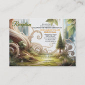 形而上学的な時代のないスピリチュアルファンタジーテーマ エンクロージャーカード (正面)