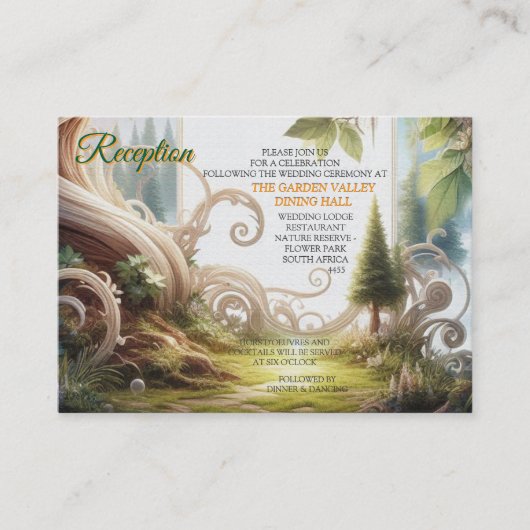 形而上学的な時代のないスピリチュアルファンタジーテーマ エンクロージャーカード (正面)