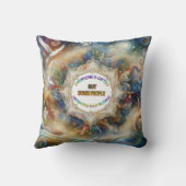 形而上学的な時代のないスピリチュアルファンタジーテーマ クッション (裏面)