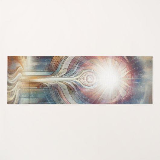 形而上学的な時代のないスピリチュアルファンタジーテーマ ヨガマット (正面(横))