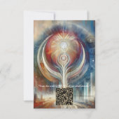 形而上学的な時代のないスピリチュアルファンタジーテーマ 出欠カード (裏面)