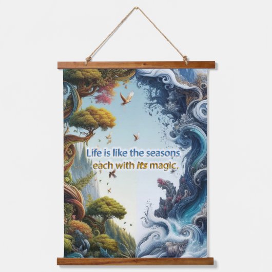 形而上学的な時代のないスピリチュアルファンタジーテーマ 吊り下げ型タペストリー (正面)