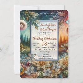 形而上学的な時代のないスピリチュアルファンタジーテーマ 招待状