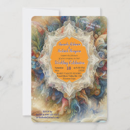 形而上学的な時代のないスピリチュアルファンタジーテーマ 招待状