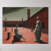 形而上学的な景観の像 | ポスター (正面)