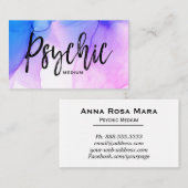 形而上学的な*~*の水彩画の霊魂媒体の読者 名刺 (正面/裏面)