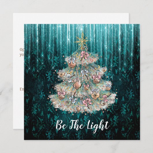 *~*形而上学的ニューエイジスピリチュアルクリスマス シーズンカード (正面/裏面)