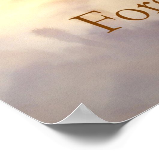 形而上学的ヒーリングの許しのポスター ポスター (角)