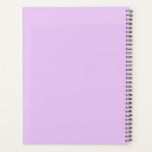 形而上学的ムーンミニマルパーソナライズされたリストパープル プランナー手帳 (裏面)