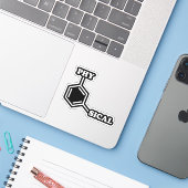 形而上学的ユーモアのシール シール (ノートパソコンとiPhone)