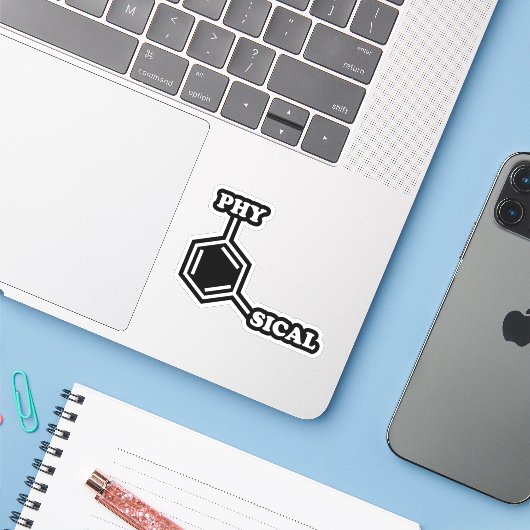 形而上学的ユーモアのシール シール (ノートパソコンとiPhone)