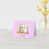 形而上学研クラシック究室Cartoon Note Card カード (黄色い花)