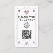 形而上結晶バラクォーツQR 名刺 (正面)