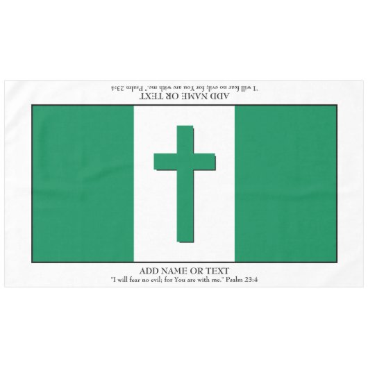 形見 |ナイジェリア国旗 |クロス聖なる書物、 経典（大） テーブルクロス (正面(横))