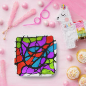 彩られた光 ペーパープレート (パーティー)