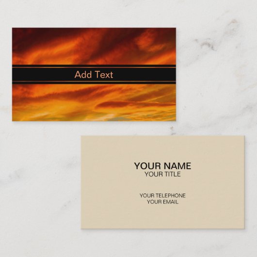 彩られた空 名刺 (正面/裏面)