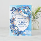 彩絵の水彩 ムーンフラワー 招待状 (スタンド正面)