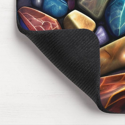 彩色された石のモザイクパターン マウスパッド (コーナー)