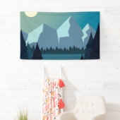 彩色された自然景観 横断幕 (インサイチュ)