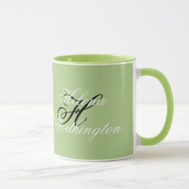 彩色に雪が降る現代の水彩画 マグカップ