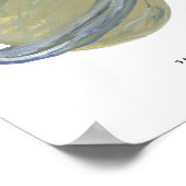 彩色土星惑星アートプリント ポスター (角)