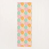 彩色数々の曼荼羅イラストレーション模様 ヨガマット (裏面)