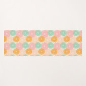 彩色数々の曼荼羅イラストレーション模様 ヨガマット (正面(横))