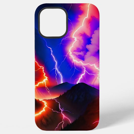 彩色雷電山1号 iPhoneケース (裏面)