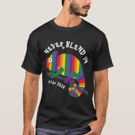 彩虹カメレオン プライド Never Blend In Tシャツ