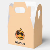 彫おもしろい刻オレンジハロウィーンパンプキン顔名 フェイバーボックス (オープン)