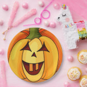 彫よくはしゃぐ刻カボチャハローウィンパーティ紙プレート ペーパープレート (パーティー)