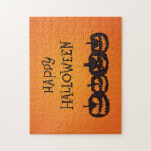 彫りおもしろいハロウィーンパンプキンカルテット ジグソーパズル (縦)