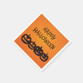 彫りおもしろいハロウィーンパンプキンカルテット スタンダードカクテルナプキン (角)