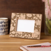 彫りエレガント込みヴィンテージバラ レーザー彫刻フレーム (左)