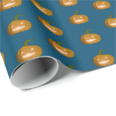 彫りカボチャの包装紙 ラッピングペーパー (ロールコーナー)