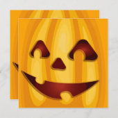 彫りカボチャ笑いハロウィーンデザイン (正面/裏面)