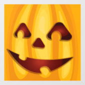彫りカボチャ笑いハロウィーンデザイン ウィンドウサイン (シート)