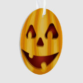 彫りカボチャ笑いハロウィーンデザイン オーナメント (正面)