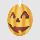 彫りカボチャ笑いハロウィーンデザイン オーナメント (正面)