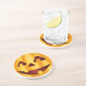 彫りカボチャ笑いハロウィーンデザイン コースター (側面)