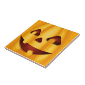 彫りカボチャ笑いハロウィーンデザイン タイル (側面)